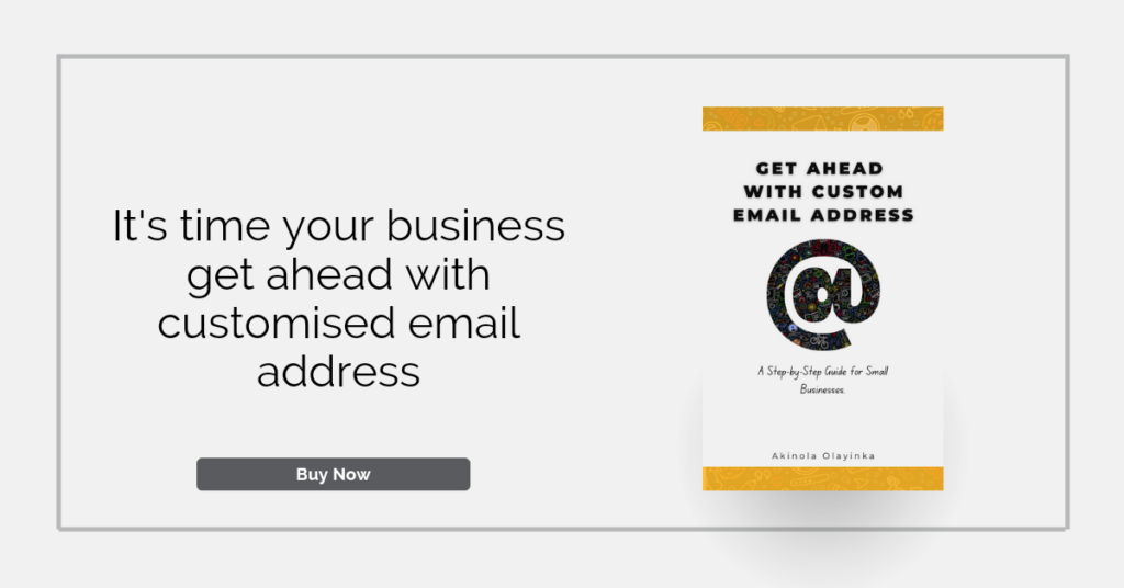 Get Ahead with Custom Email Address.